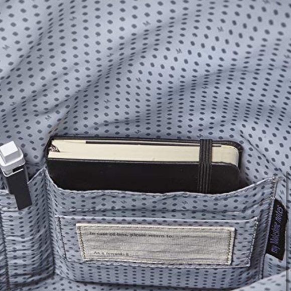 Moleskine Black Foldover Tote NWT - Picture 5 of 7